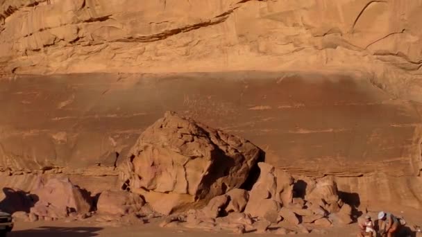 Beautiful View Wadi Rum Desert Hashemite Kingdom Jordan Also Known — 비디오