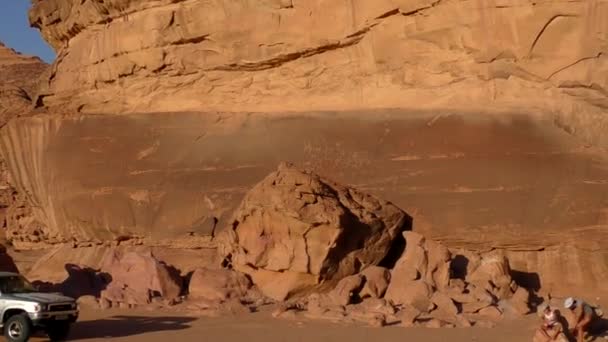 Beautiful View Wadi Rum Desert Hashemite Kingdom Jordan Also Known — Αρχείο Βίντεο