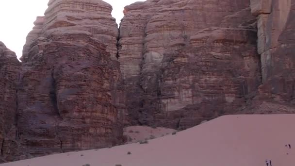 Beautiful View Wadi Rum Desert Hashemite Kingdom Jordan Also Known — Stock Video