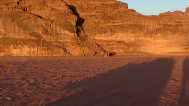 Ürdün Haşim Krallığı Ndaki Wadi Rum Çölü Nün Güzel Manzarası — Stok video