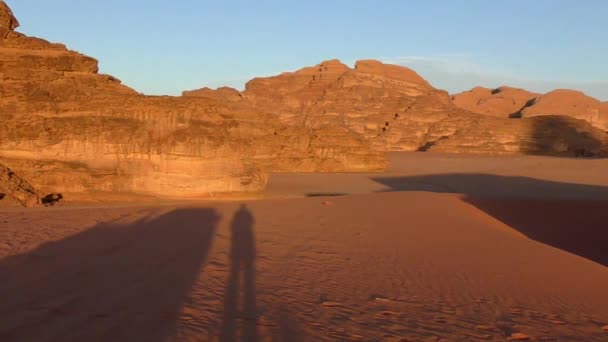 Beautiful View Wadi Rum Desert Hashemite Kingdom Jordan Also Known — ストック動画