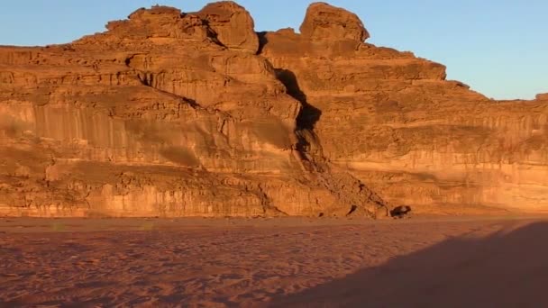Beautiful View Wadi Rum Desert Hashemite Kingdom Jordan Also Known — стоковое видео