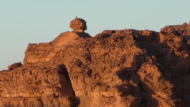 Beautiful View Wadi Rum Desert Hashemite Kingdom Jordan Also Known — Αρχείο Βίντεο