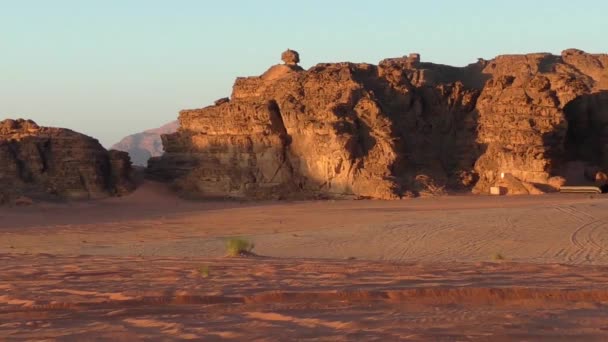 Beautiful View Wadi Rum Desert Hashemite Kingdom Jordan Also Known — Vídeos de Stock