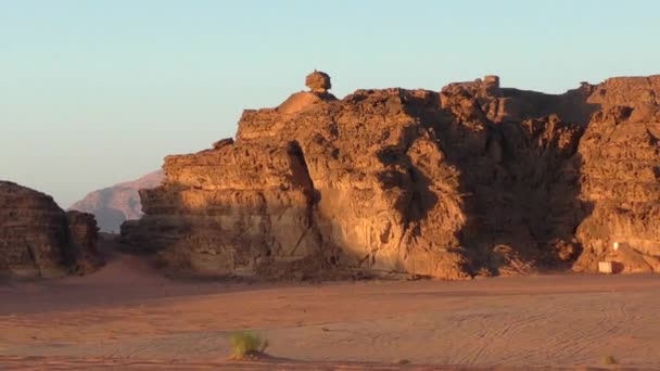 Beautiful View Wadi Rum Desert Hashemite Kingdom Jordan Also Known — Wideo stockowe