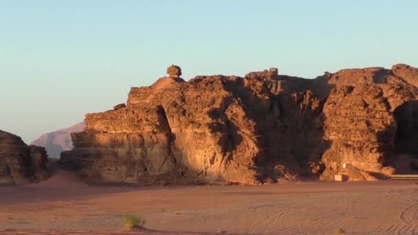 Beautiful View Wadi Rum Desert Hashemite Kingdom Jordan Also Known — Wideo stockowe