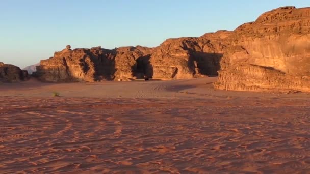 Beautiful View Wadi Rum Desert Hashemite Kingdom Jordan Also Known — Wideo stockowe