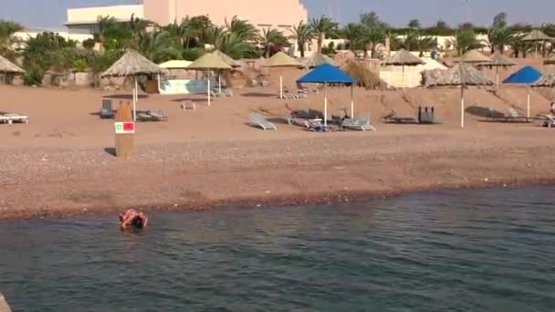 Beach Resort Akabie Jordania 2016 — Wideo stockowe