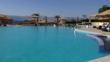 2016 'da Akabe, Ürdün' de plaj tatil köyü.