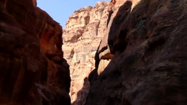 Petra, Jordan, circa 2016: the ruins and surroundings of Petra, capital of the Nabataean Arabs, famous historical and archaeological city in Jordan.