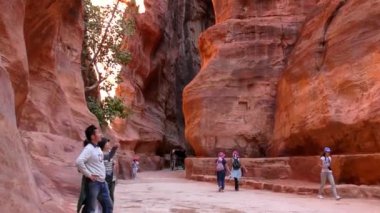 Petra, Jordan, circa 2016: the ruins and surroundings of Petra, capital of the Nabataean Arabs, famous historical and archaeological city in Jordan.
