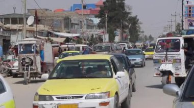 Street traffic in Kabul, the capital of Afghanistan, circa May 2019