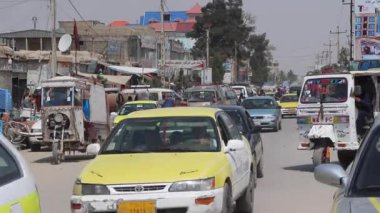 Street traffic in Kabul, the capital of Afghanistan, circa May 2019