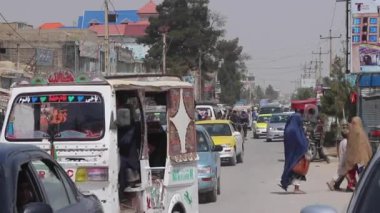 Street traffic in Kabul, the capital of Afghanistan, circa May 2019