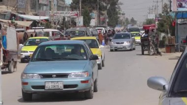 Street traffic in Kabul, the capital of Afghanistan, circa May 2019