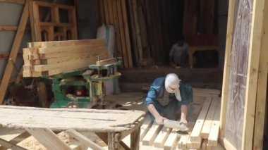Ahşap işçilerinin görüntüleri, Kabil, Afganistan