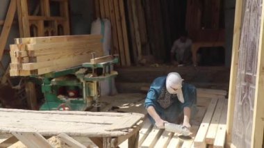 Ahşap işçilerinin görüntüleri, Kabil, Afganistan