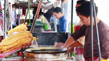 Yemek tedarikçilerinin görüntüleri, Kabil, Afganistan