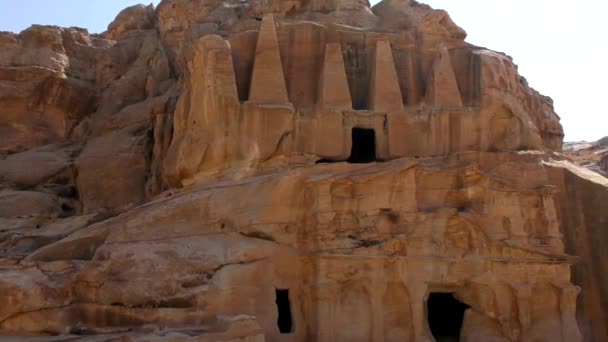 Petra Jordan Circa 2016 Ruins Surroundings Petra Capital Nabataean Arabs — Stok video