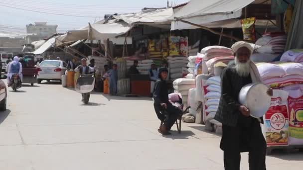Unidentified People Market Kabul Capital Afghanistan Circa May 2019 — Video