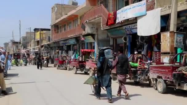 Unidentified People Kabul Capital Afghanistan Circa May 2019 — 비디오