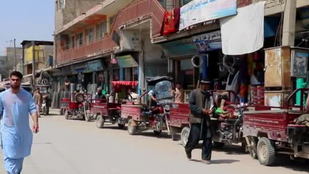 Unidentified People Kabul Capital Afghanistan Circa May 2019 — Stockvideo