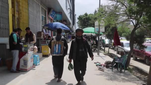 Unidentified People Kabul Capital Afghanistan Circa May 2019 — Stockvideo