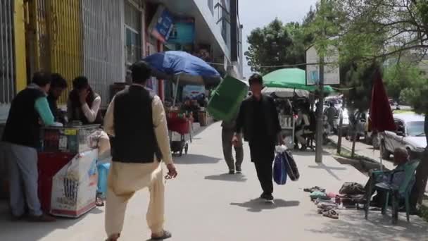 Unidentified People Kabul Capital Afghanistan Circa May 2019 — Stok video