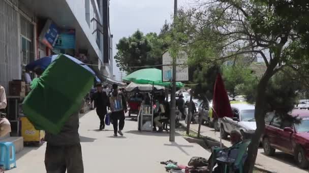Unidentified People Kabul Capital Afghanistan Circa May 2019 — 图库视频影像