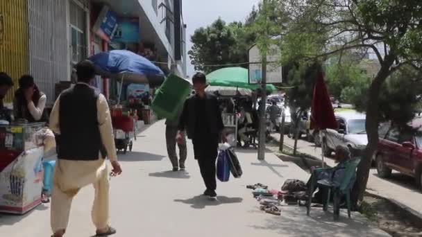 Unidentified People Kabul Capital Afghanistan Circa May 2019 — Stok video