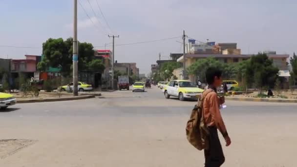 Street Traffic Kabul Capital Afghanistan Circa May 2019 — Stockvideo