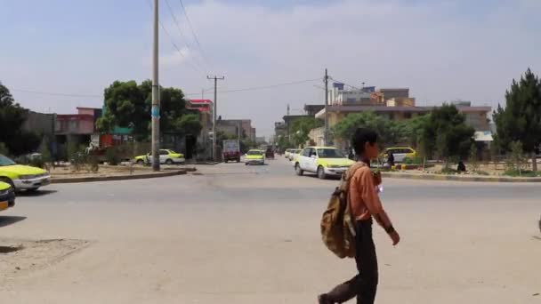 Street Traffic Kabul Capital Afghanistan Circa May 2019 — Wideo stockowe