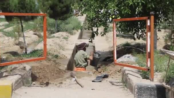 Felvétel Munkásról Kabul Afganisztán — Stock videók