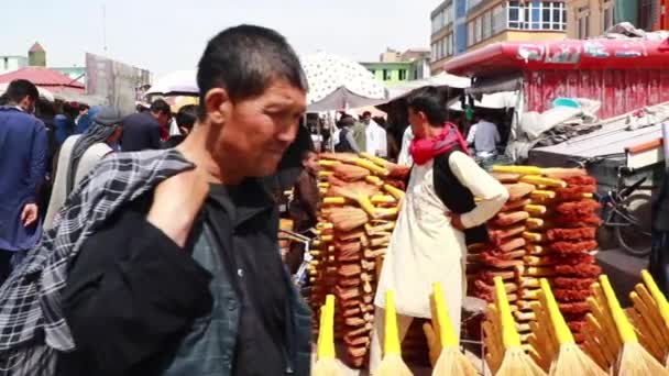 Unidentified People Market Kabul Capital Afghanistan Circa May 2019 — ストック動画