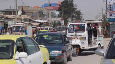Street traffic in Kabul, the capital of Afghanistan, circa May 2019