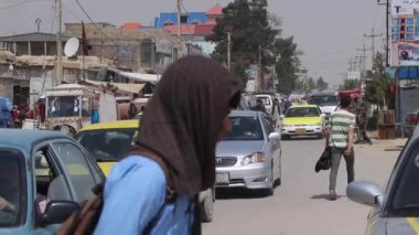 Street traffic in Kabul, the capital of Afghanistan, circa May 2019