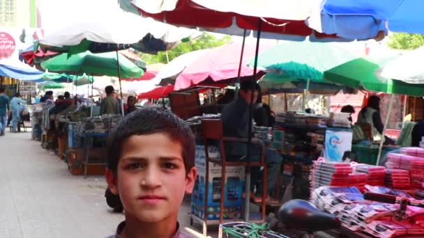 Unidentified People Market Kabul Capital Afghanistan Circa May 2019 — Stok video