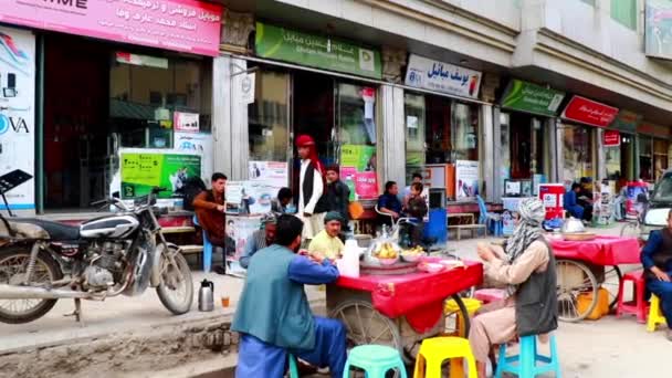 Shops Kabul Capital Afghanistan Circa May 2019 — Stockvideo