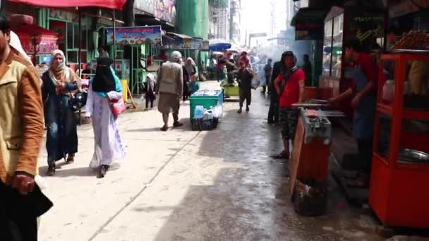 Unidentified People Kabul Capital Afghanistan Circa May 2019 — Stock Video