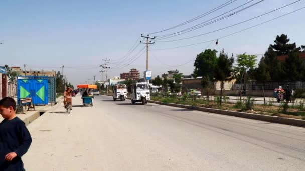 Street Traffic Kabul Capital Afghanistan Circa May 2019 — стокове відео