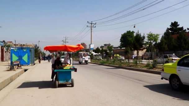 Street Traffic Kabul Capital Afghanistan Circa May 2019 — Stock video