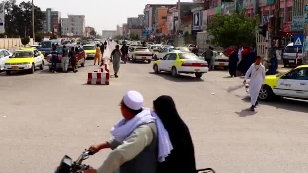 Street Traffic Kabul Capital Afghanistan Circa May 2019 — Αρχείο Βίντεο