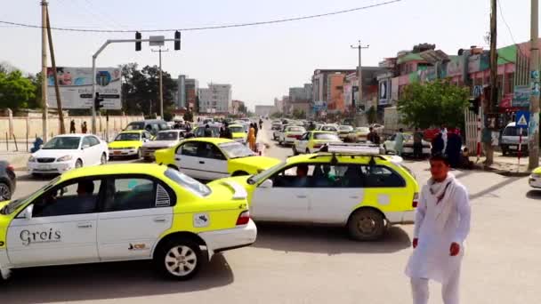 Street Traffic Kabul Capital Afghanistan Circa May 2019 — ストック動画