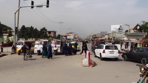 Street Traffic Kabul Capital Afghanistan Circa May 2019 — Stock Video