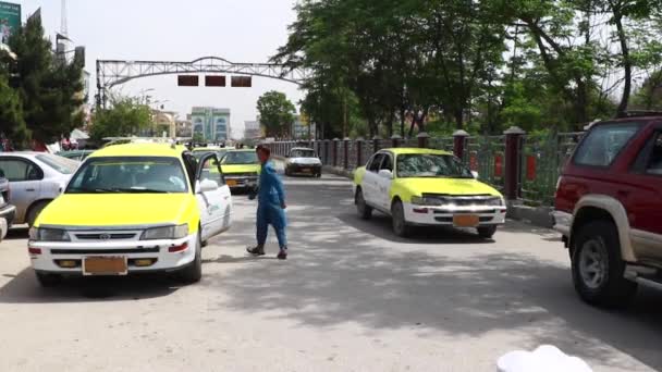 Street Traffic Kabul Capital Afghanistan Circa May 2019 — Stok video