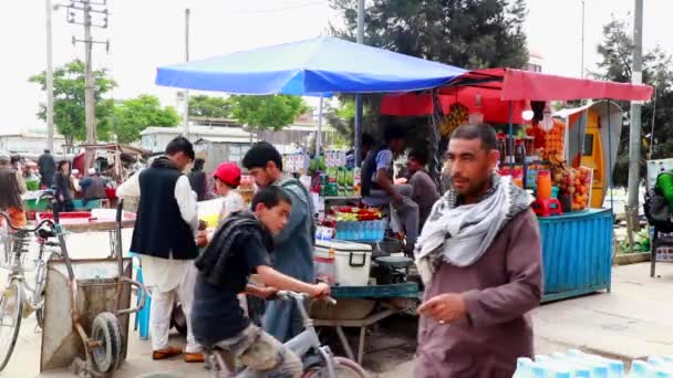 Υλικό Από Πωλητές Καμπούλ Αφγανιστάν — Αρχείο Βίντεο