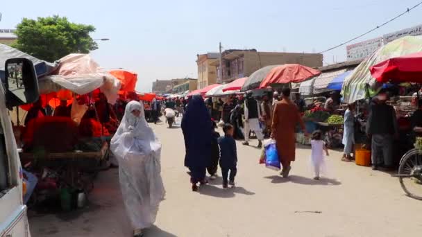 Unidentified People Market Kabul Capital Afghanistan Circa May 2019 — Vídeos de Stock