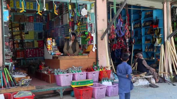 Unidentified People Market Kabul Capital Afghanistan Circa May