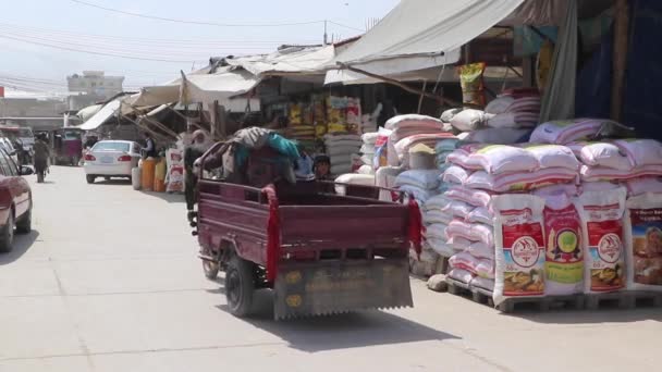 Unidentified People Market Kabul Capital Afghanistan Circa May 2019 — Stock video