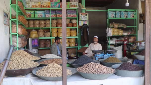 Unidentified People Market Kabul Capital Afghanistan Circa May 2019 — Stok video